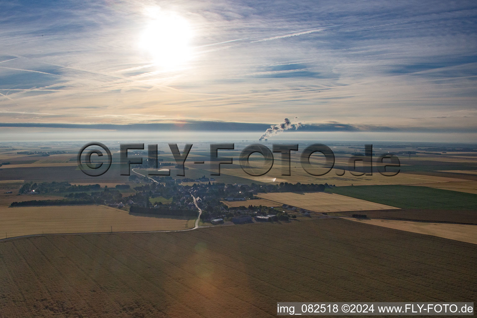 Aerial photograpy of Mulsans in the state Loir et Cher, France