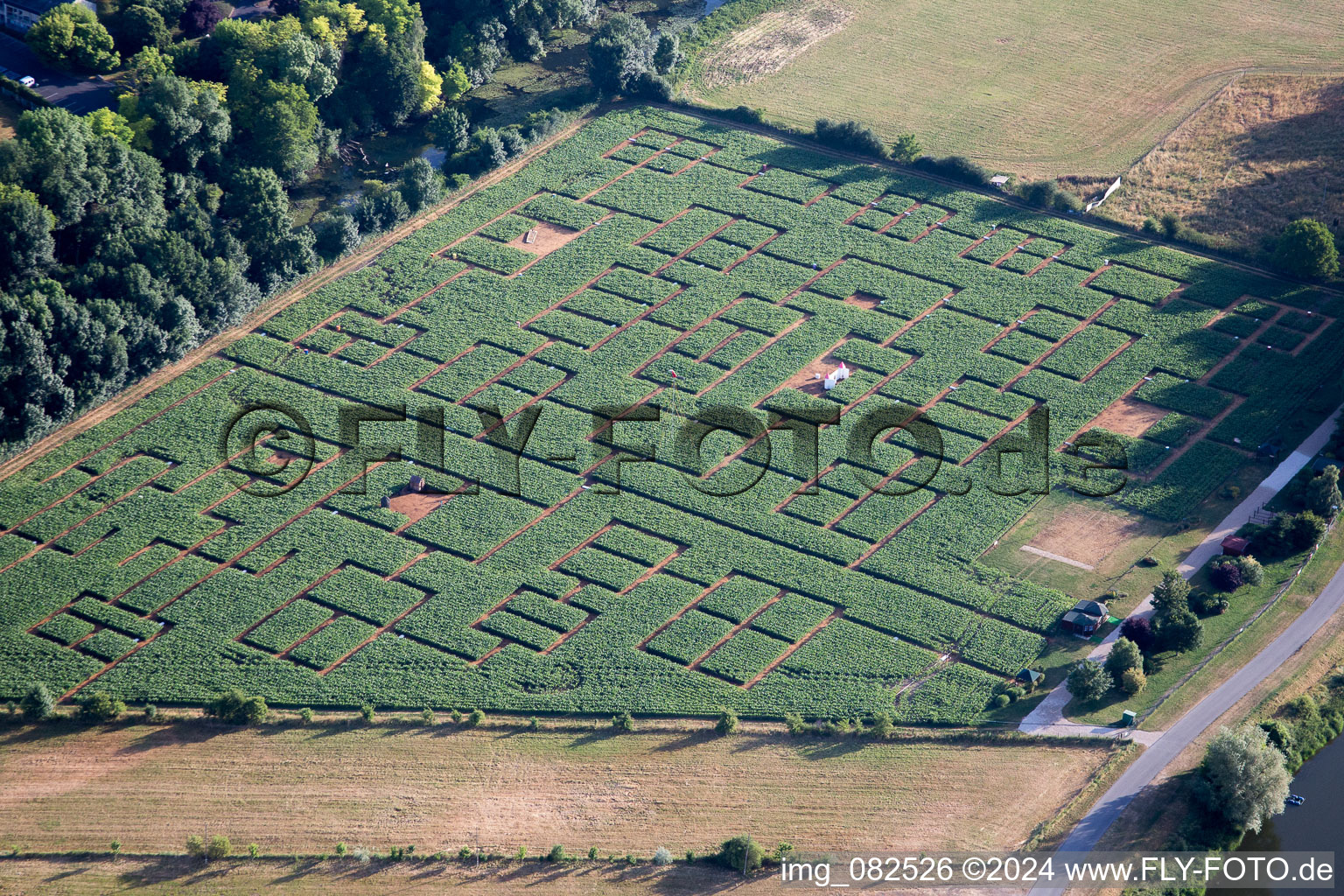 Maze - Labyrinth on Beaugency in Beaugency in Centre-Val de Loire, France