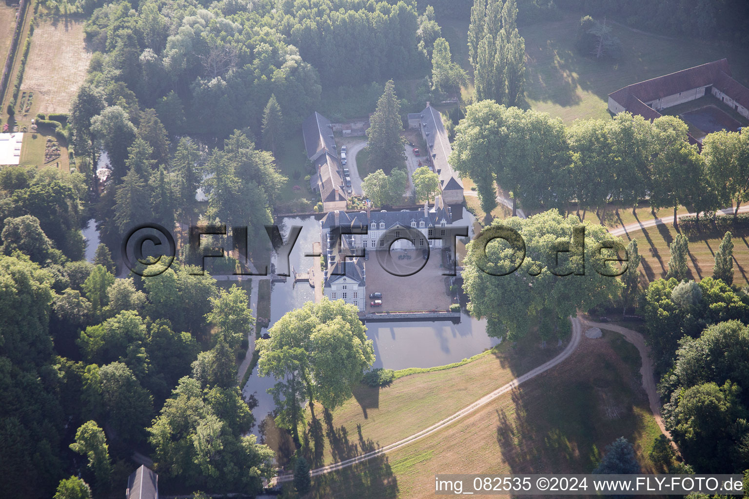 Cléry-Saint-André in the state Loiret, France out of the air