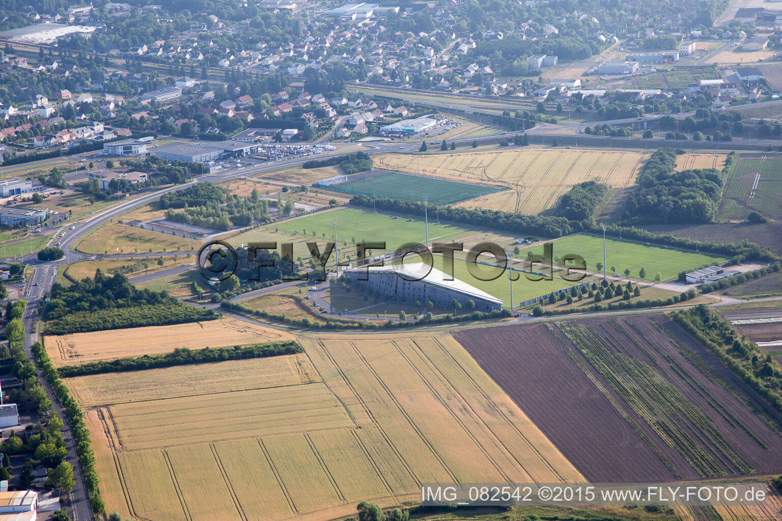 Aerial photograpy of Orleans in Olivet in the state Loiret, France