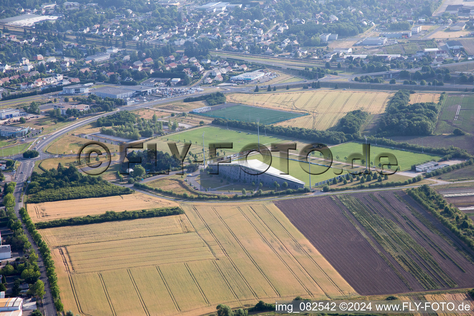 Aerial photograpy of Orleans in Olivet in the state Loiret, France