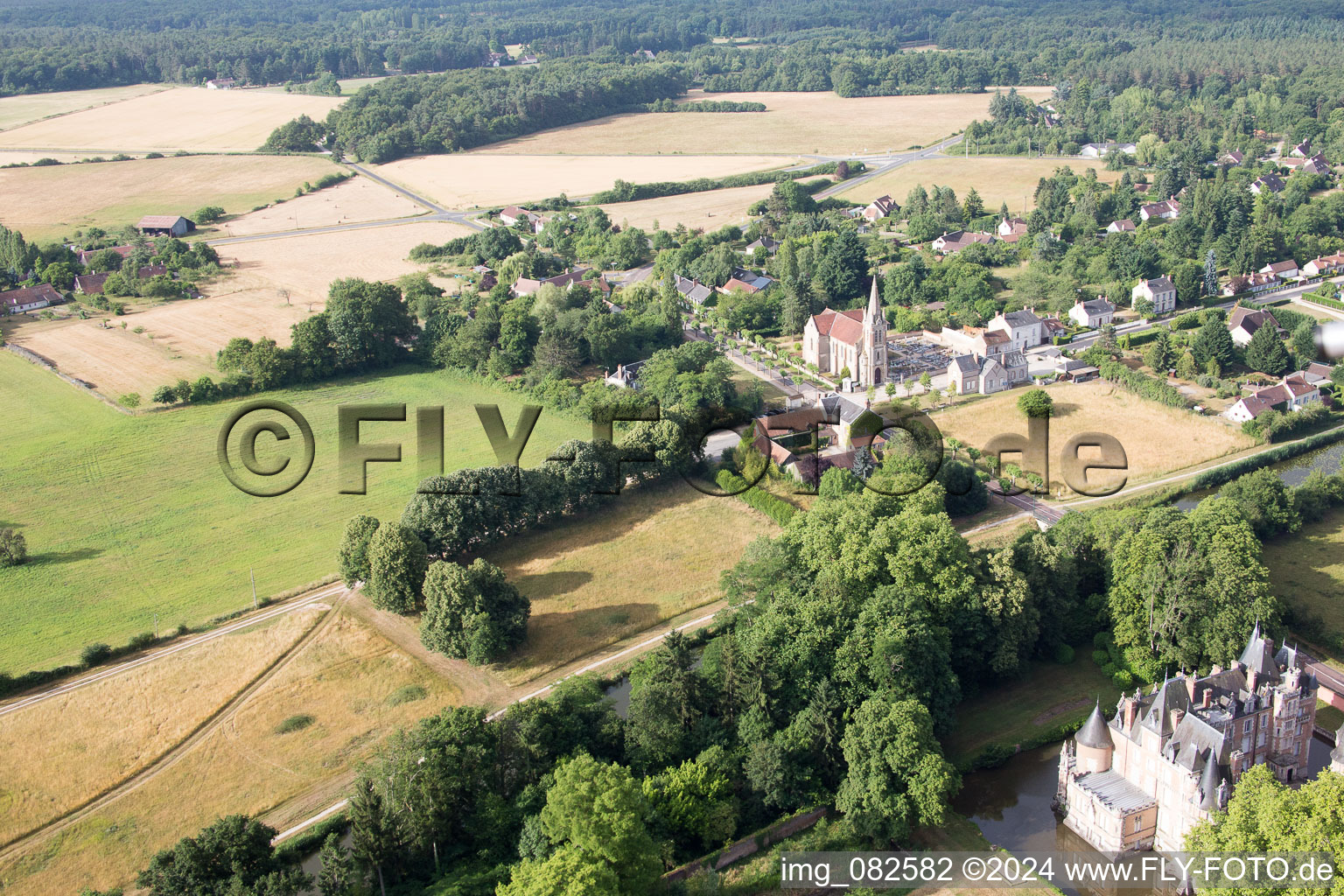 Château de Combreux (F-Loiret) in Combreux in the state Loiret, France