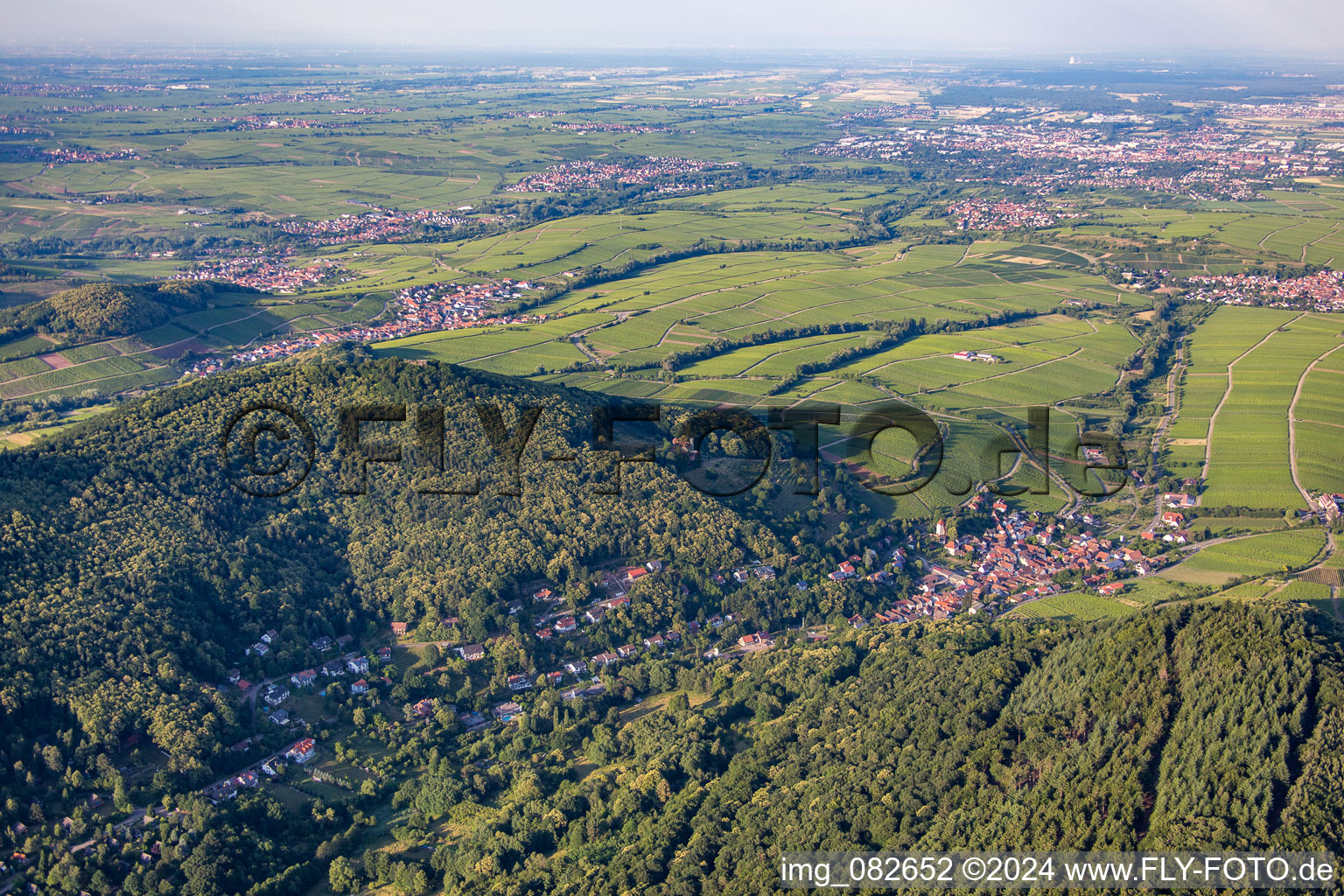 Eschbach in the state Rhineland-Palatinate, Germany from above