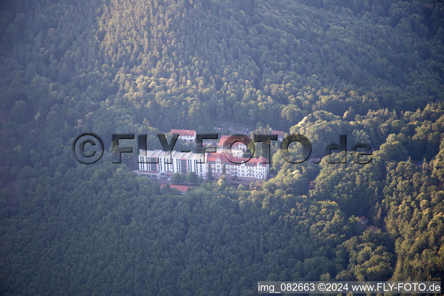 Aerial photograpy of Clinic in Eußerthal in the state Rhineland-Palatinate, Germany