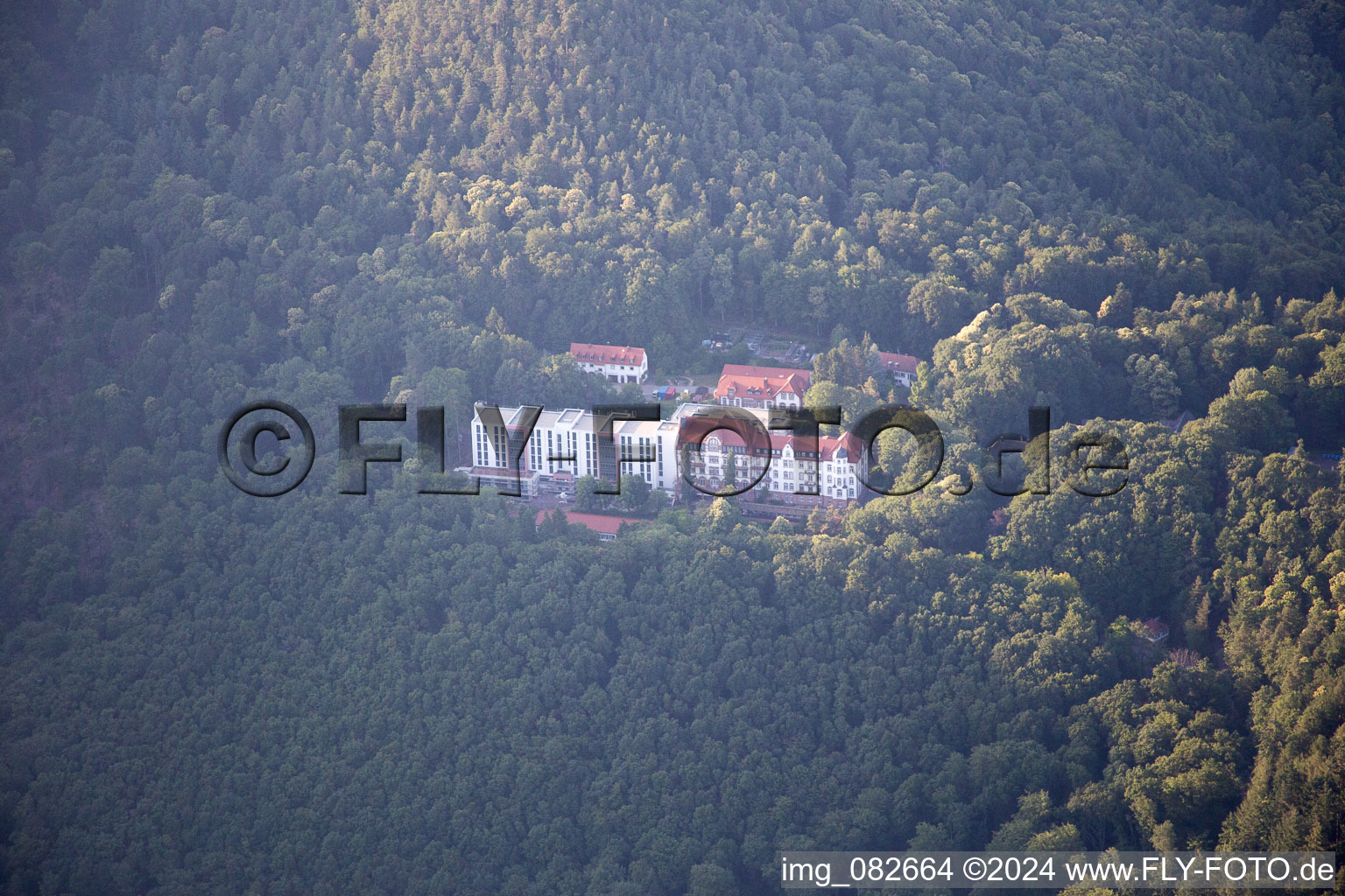 Oblique view of Clinic in Eußerthal in the state Rhineland-Palatinate, Germany