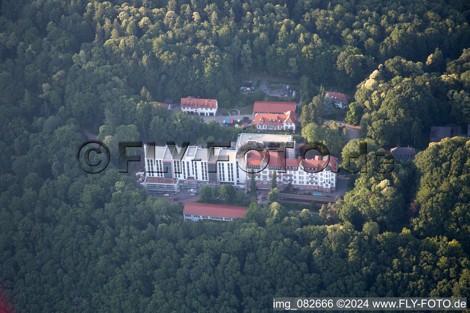 Clinic in Eußerthal in the state Rhineland-Palatinate, Germany out of the air