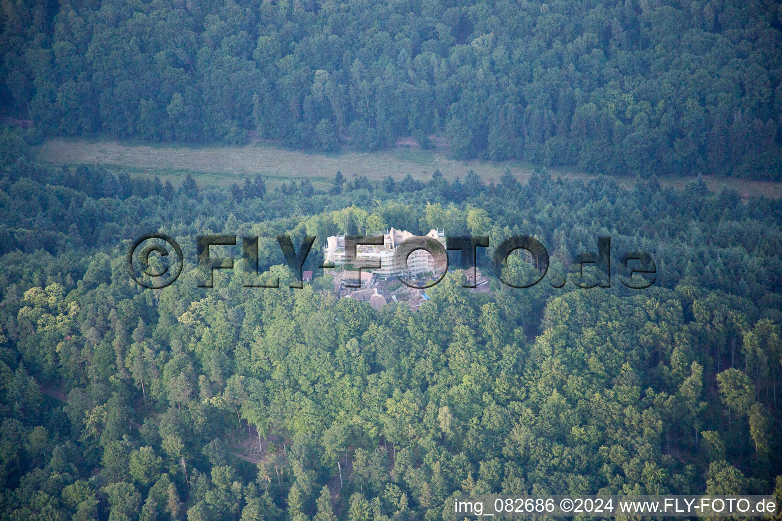 Ramberg in the state Rhineland-Palatinate, Germany out of the air