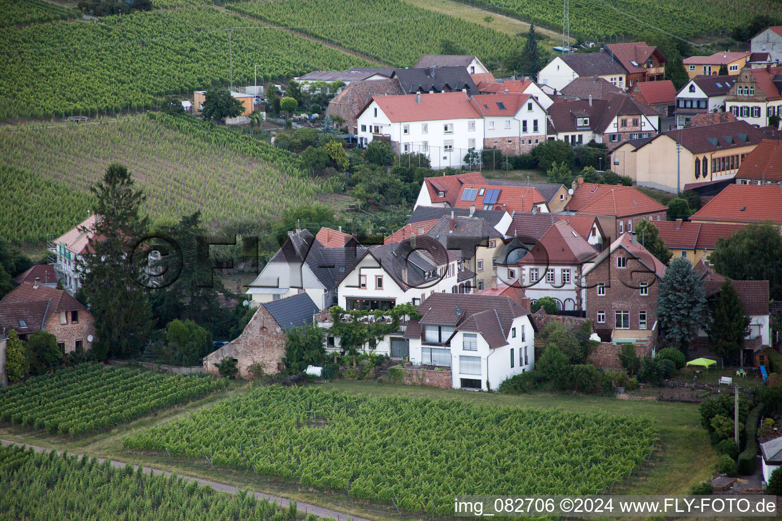 Weyher in der Pfalz in the state Rhineland-Palatinate, Germany out of the air