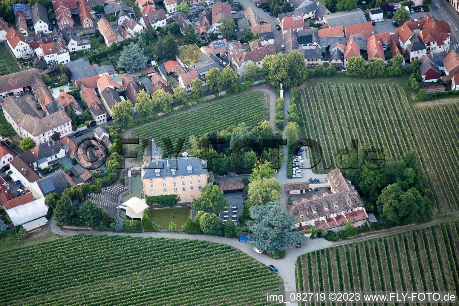 Edesheim in the state Rhineland-Palatinate, Germany out of the air