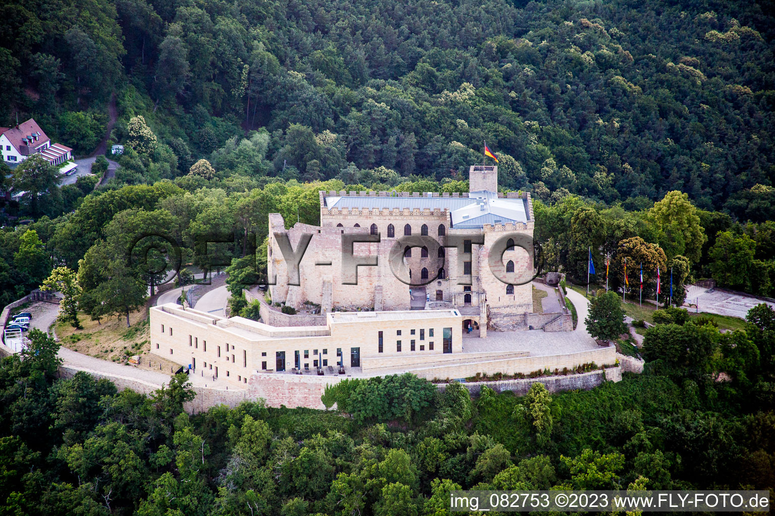 Hambach Castle in the district Diedesfeld in Neustadt an der Weinstraße in the state Rhineland-Palatinate, Germany