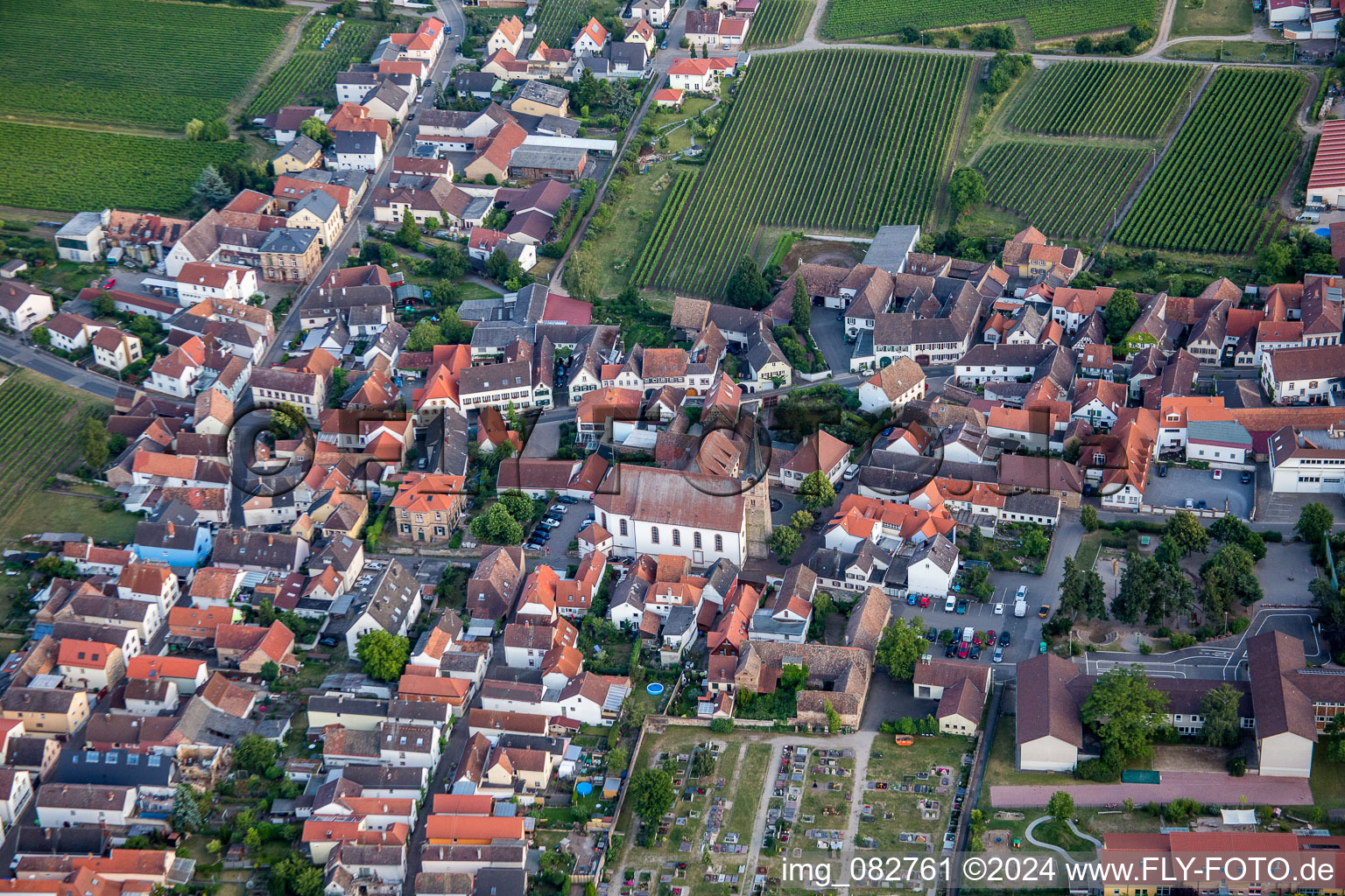 Church building in the village of in the district Diedesfeld in Neustadt an der Weinstrasse in the state Rhineland-Palatinate