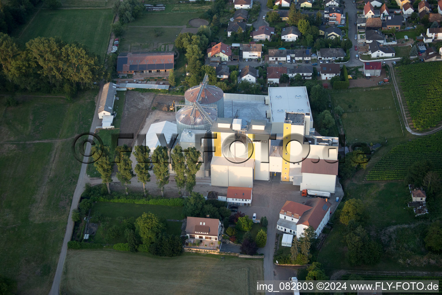 Freimersheim in the state Rhineland-Palatinate, Germany from the plane