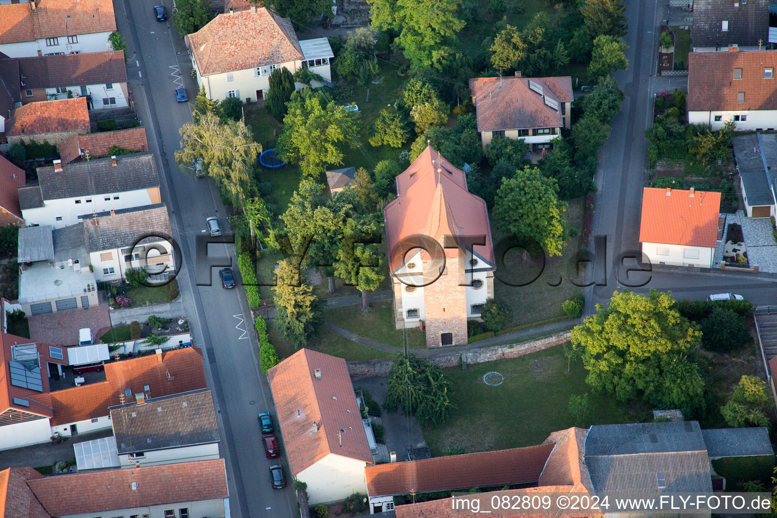 Church building in the village of in Freimersheim (Pfalz) in the state , Germany