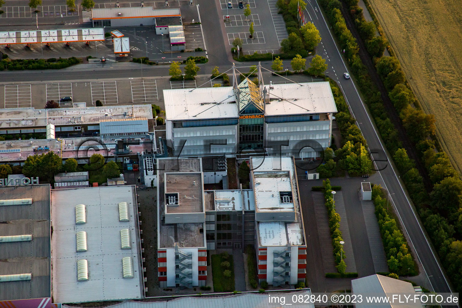 Hornbach DIY store headquarters in the district Dreihof in Bornheim in the state Rhineland-Palatinate, Germany