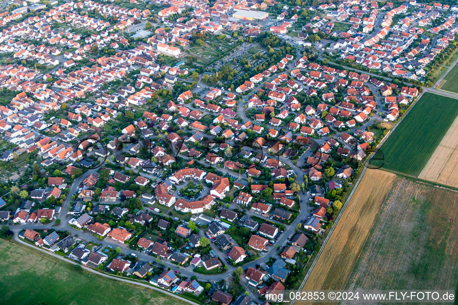 District Queichtalring in the city in Offenbach an der Queich in the state Rhineland-Palatinate, Germany