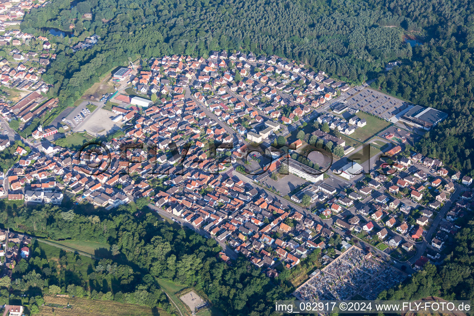 Settlement area in Soufflenheim in Grand Est, France