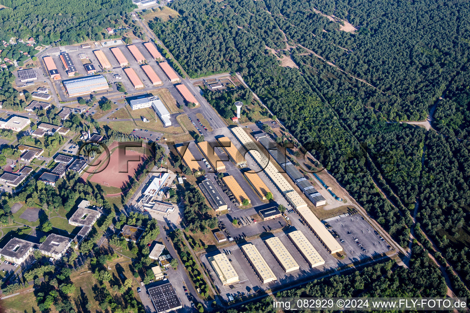 Building complex of the French army - military barracks Quartier Estienne in Haguenau in Grand Est, France