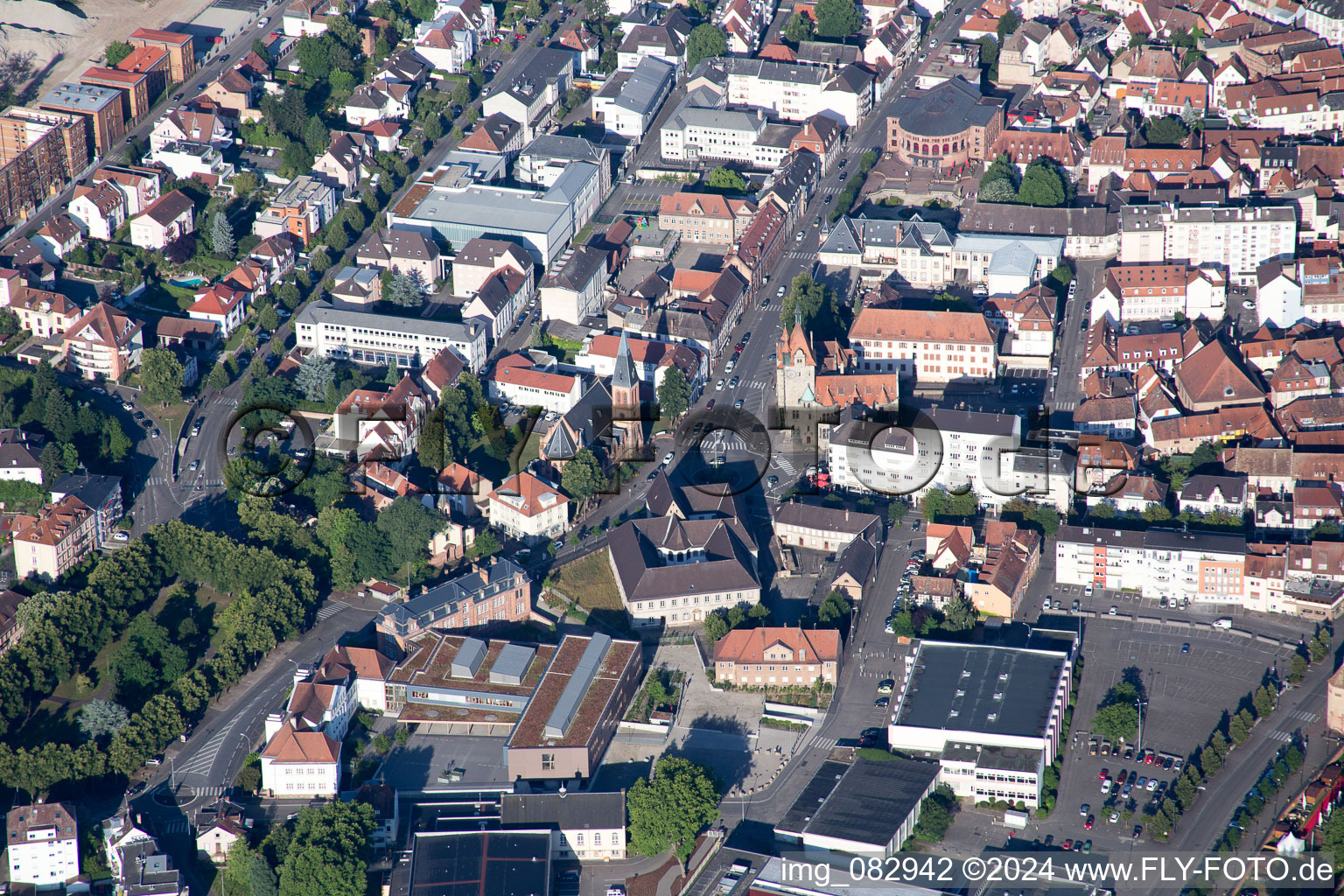 Museum building ensemble Musee Place Dr Albert Schweitzer in Haguenau in Grand Est, France