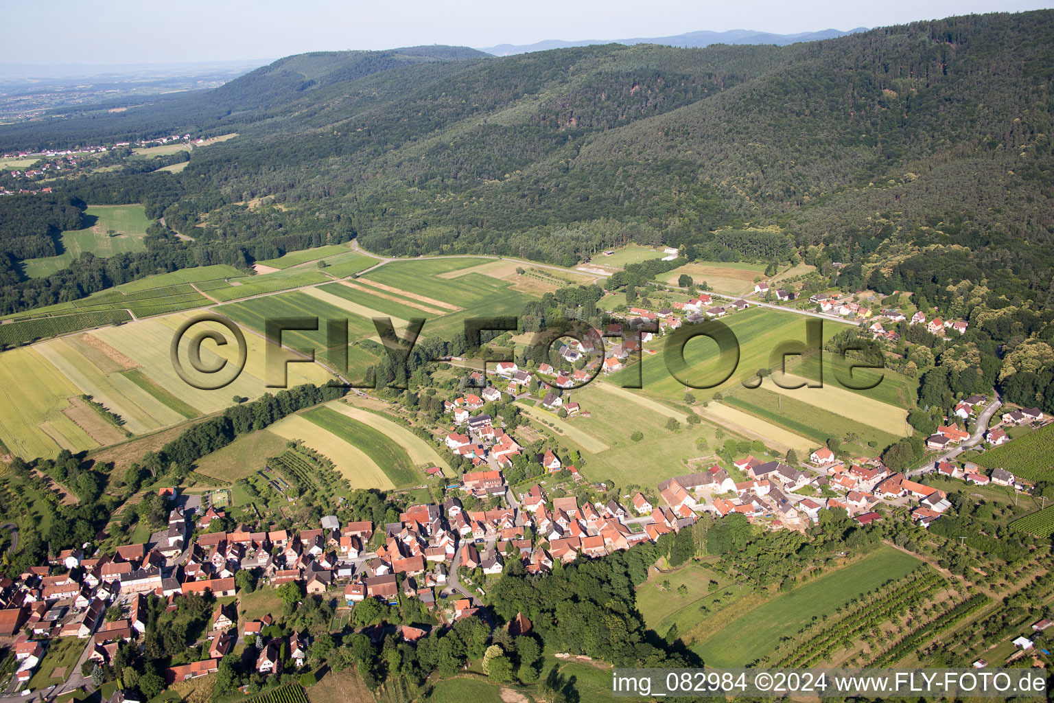 Village view in Cleebourg in the state Bas-Rhin, France