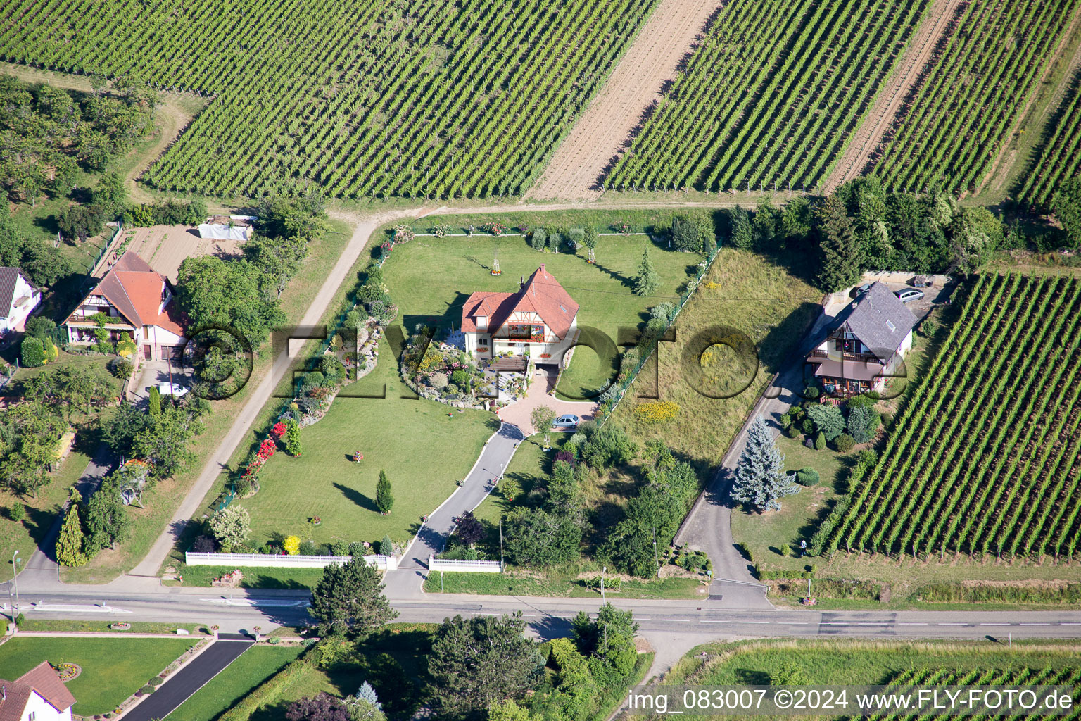 Aerial photograpy of Rott in the state Bas-Rhin, France