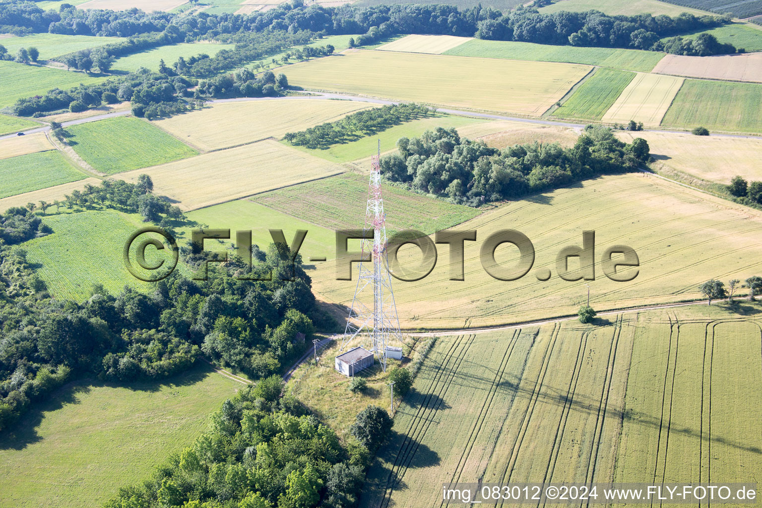 Oblique view of Wissembourg in the state Bas-Rhin, France