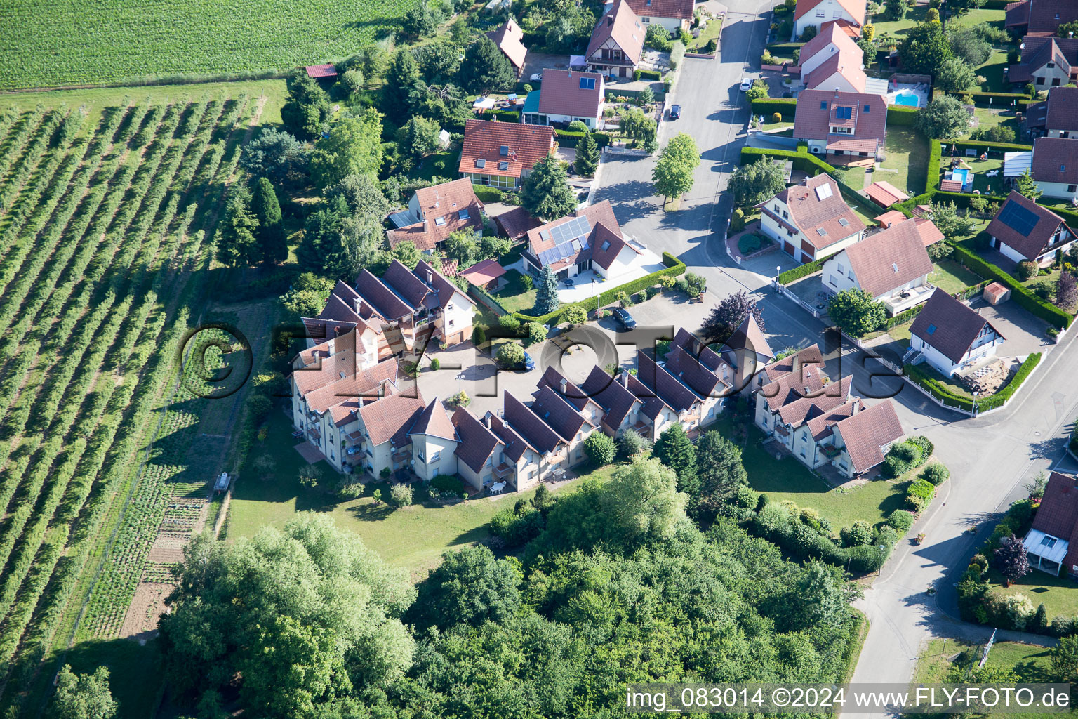 Wissembourg in the state Bas-Rhin, France out of the air