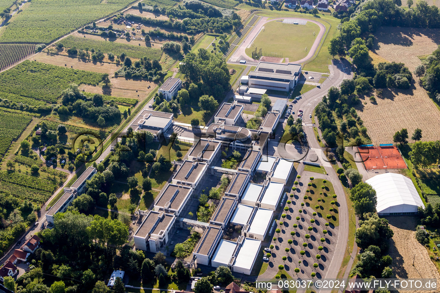 School building of the Lycee Stanislas in Wissembourg in Grand Est, France