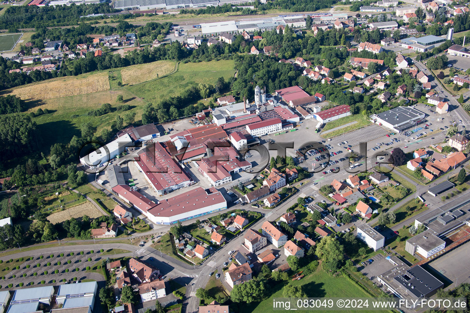 Building of the shopping center Wissembourg in Weissenburg in Grand Est, France