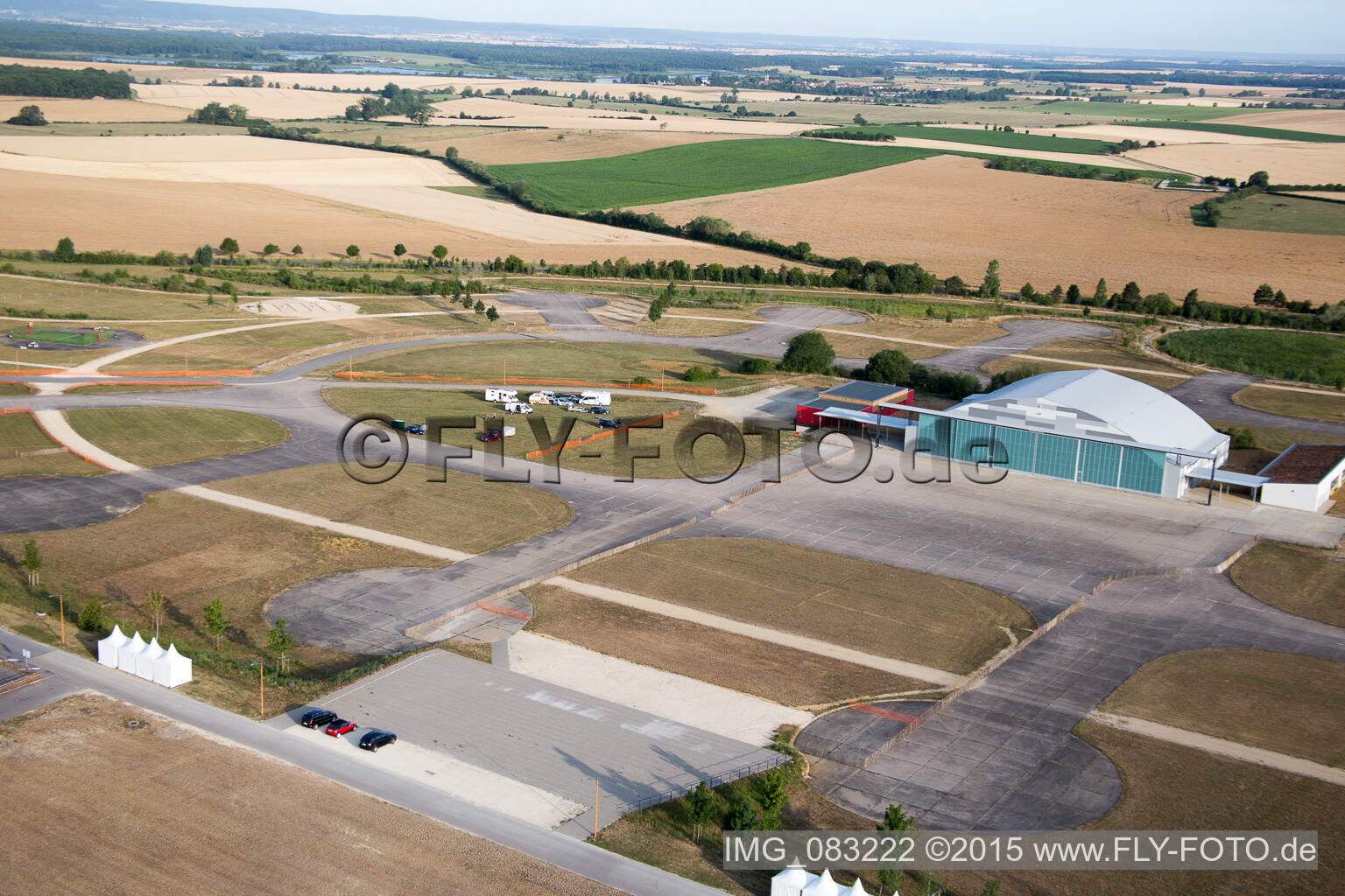 Aerial view of Chambley Aero in Hagéville in the state Meurthe et Moselle, France
