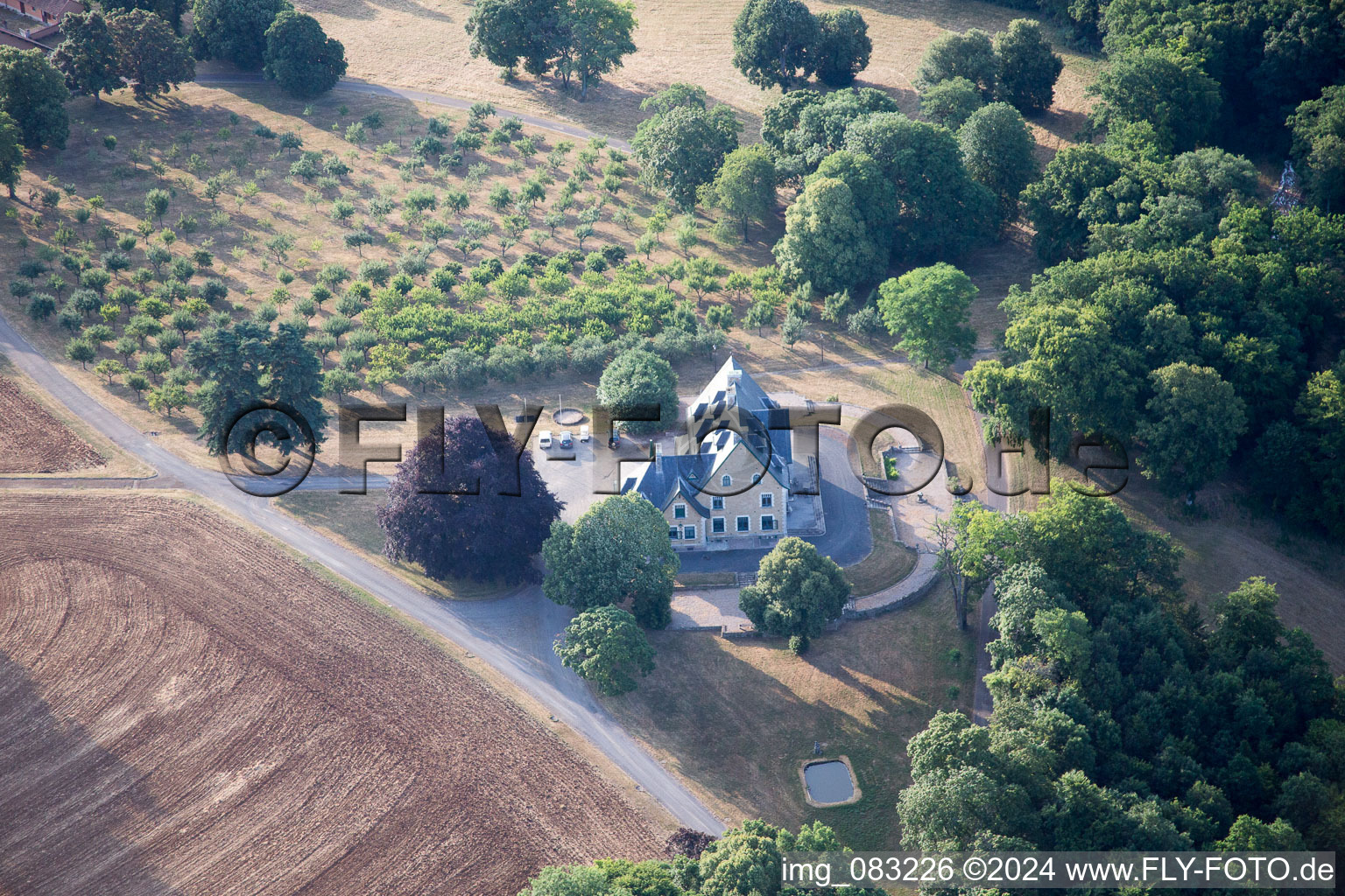 Aerial photograpy of Chambley-Bussières in the state Meurthe et Moselle, France