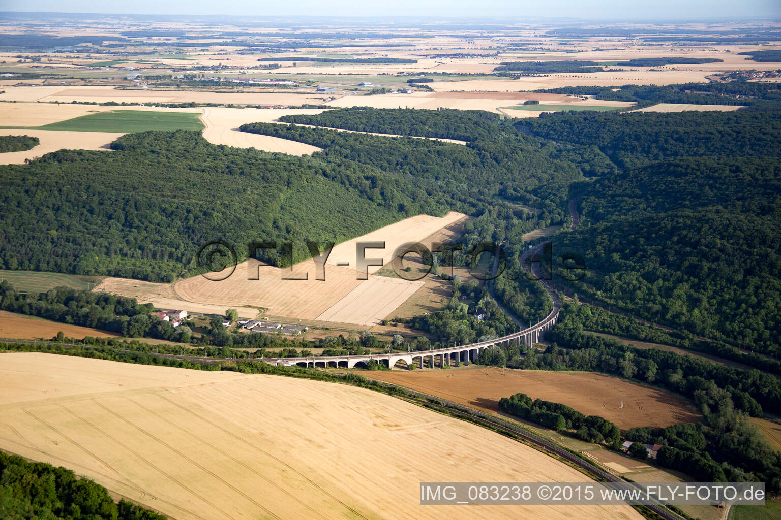 Viaduct in Villecey-sur-Mad in the state Meurthe et Moselle, France