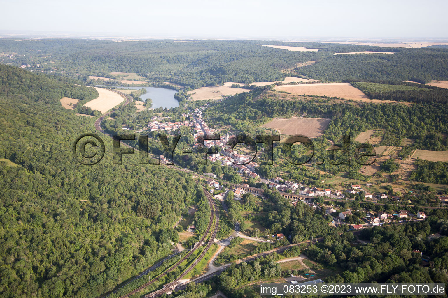 Aerial photograpy of Arry in the state Moselle, France