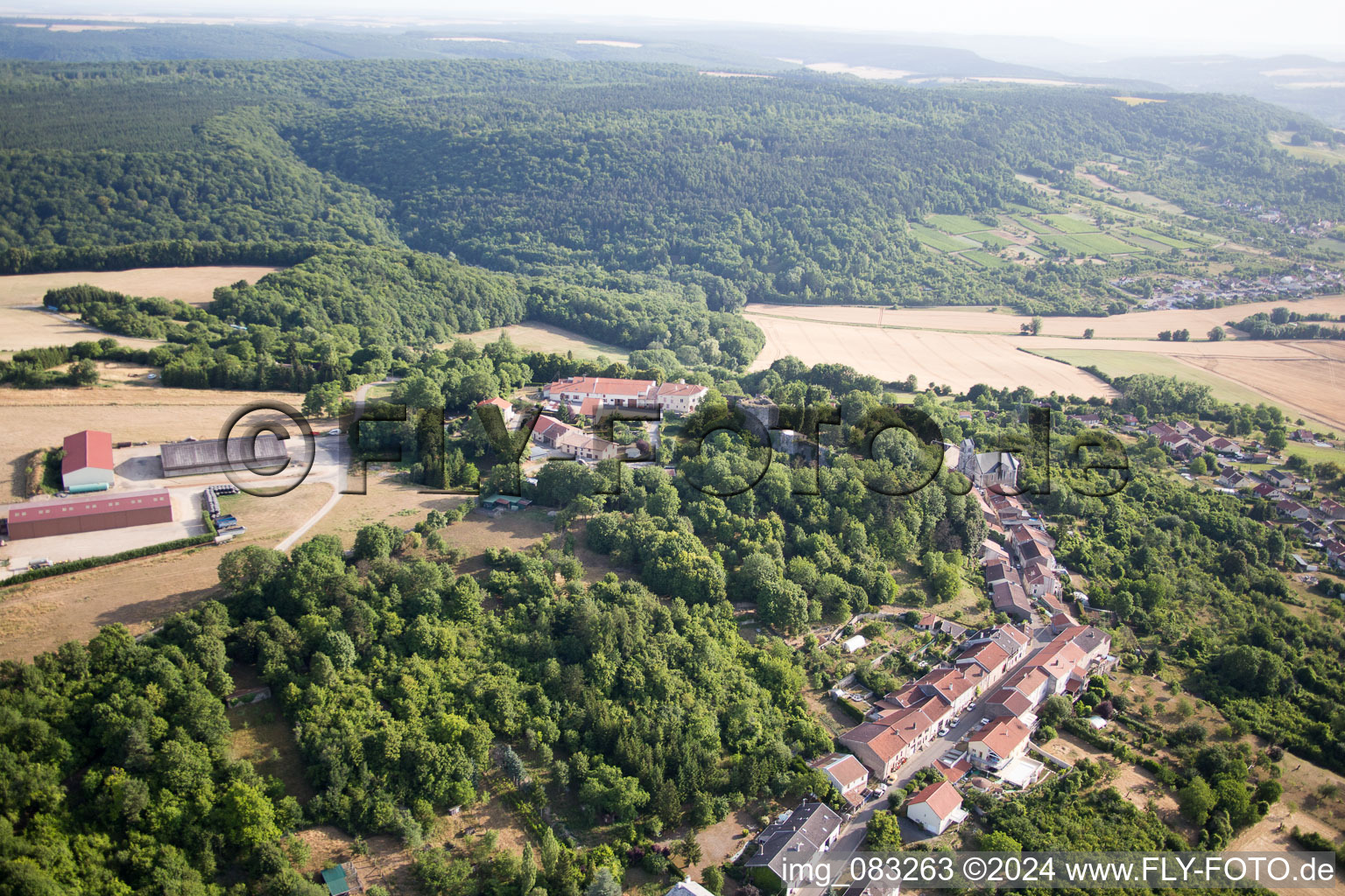 Prény in the state Meurthe et Moselle, France from above