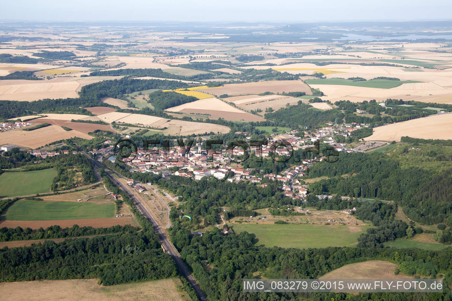 Village view in Thiaucourt-Regnieville in Grand Est, France