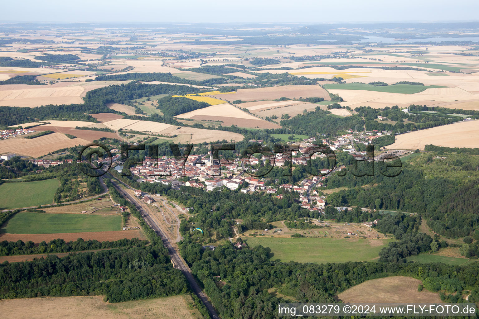 Village view in Thiaucourt-Regnieville in Grand Est, France