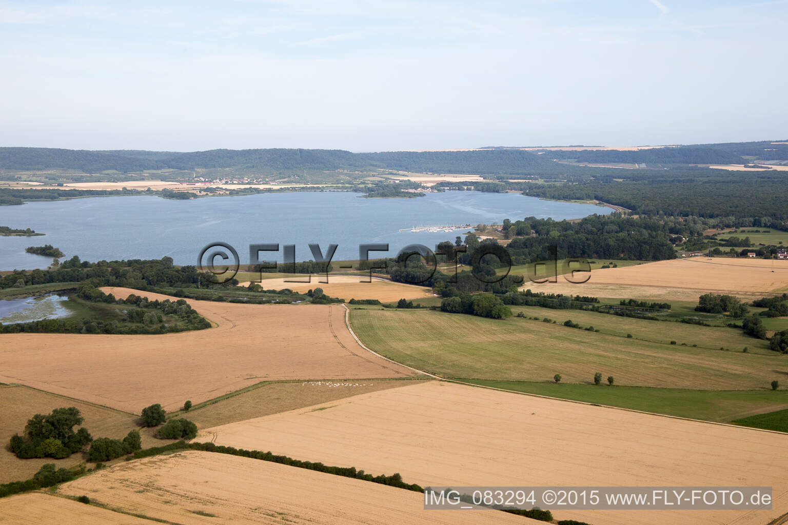 Lake Madine in Essey-et-Maizerais in the state Meurthe et Moselle, France