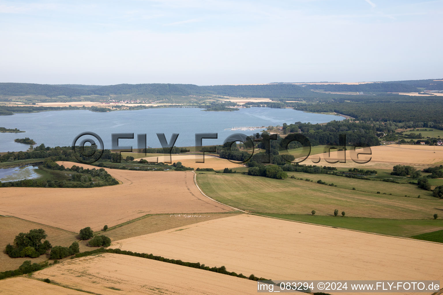 Lake Madine in Essey-et-Maizerais in the state Meurthe et Moselle, France