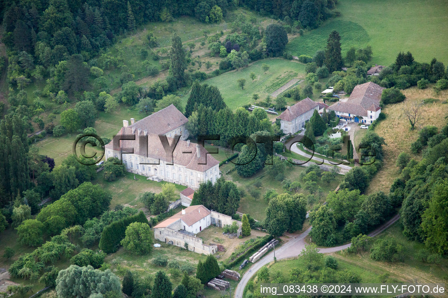 Oblique view of Geville in the state Meuse, France