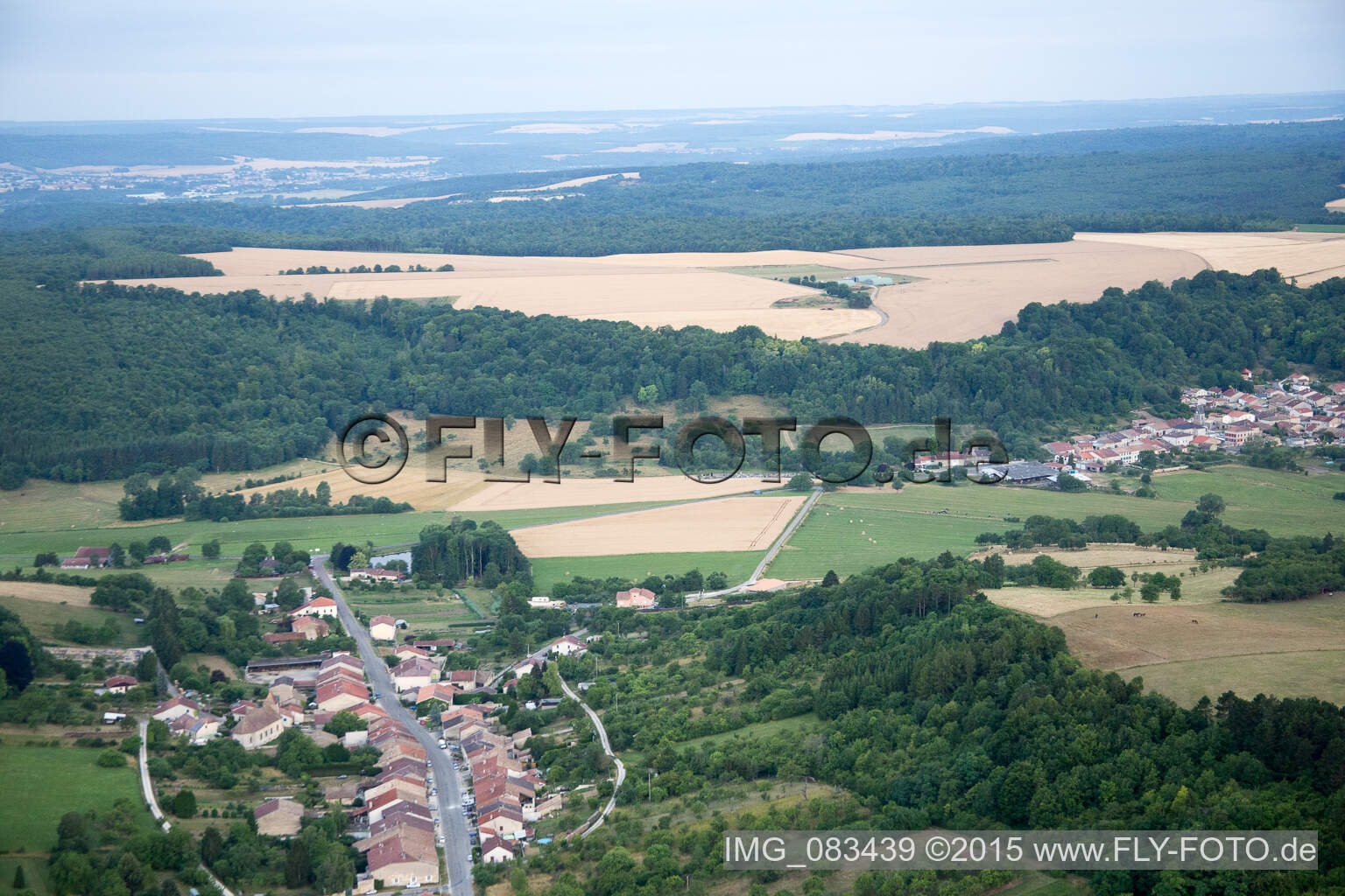 Geville in the state Meuse, France from above