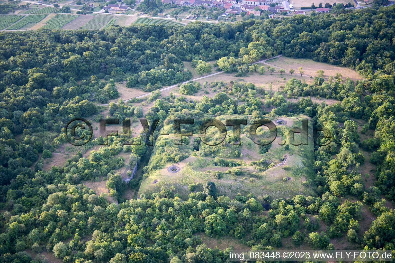 Aerial photograpy of Lucey in the state Meurthe et Moselle, France