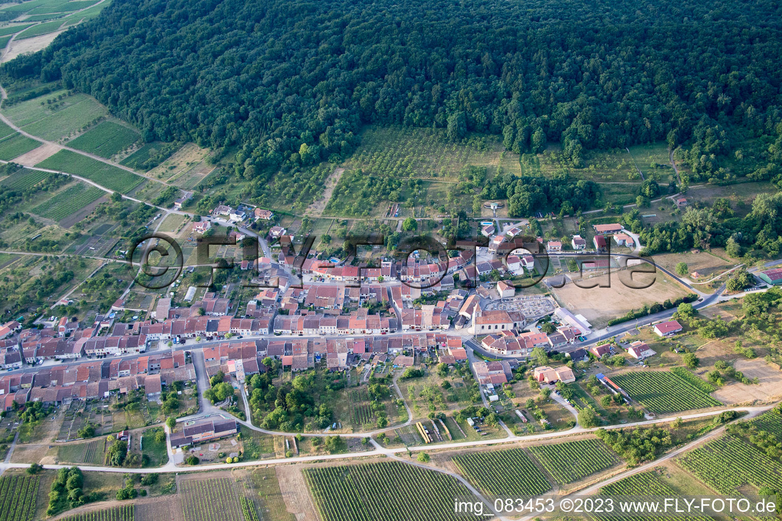 Lucey in the state Meurthe et Moselle, France out of the air