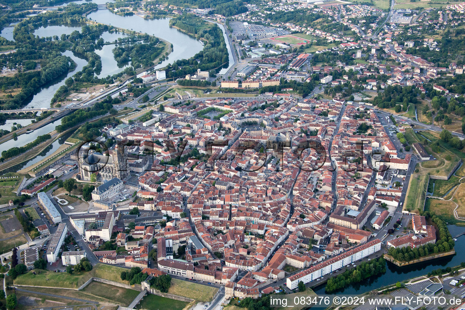 Toul in the state Meurthe et Moselle, France out of the air