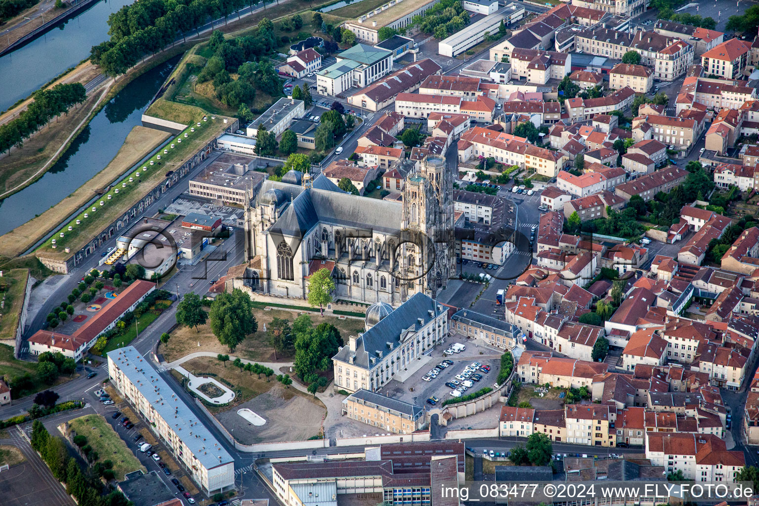 Church building of the cathedral of St. Stephen's in Toul in Grand Est, France
