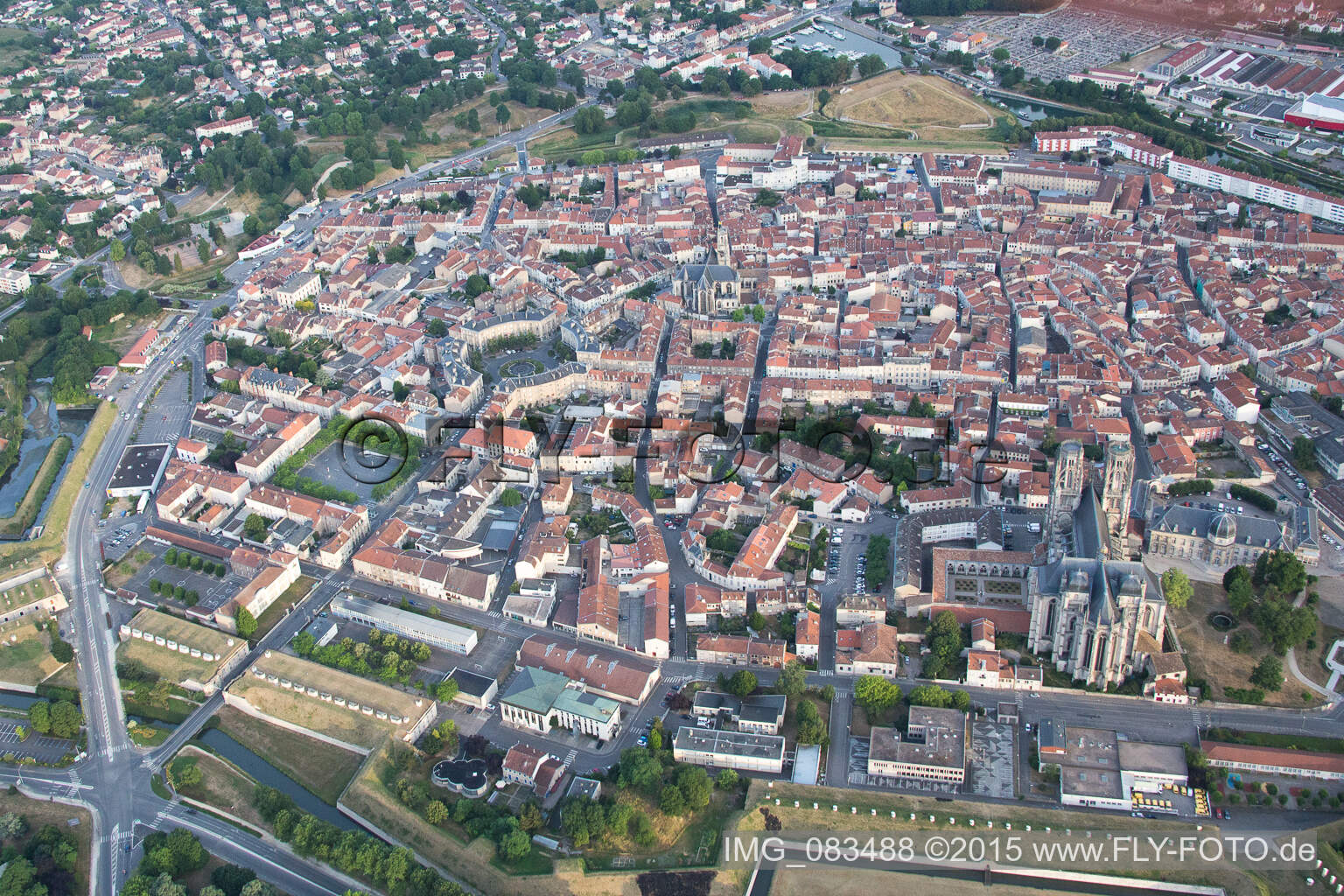 Drone image of Toul in the state Meurthe et Moselle, France