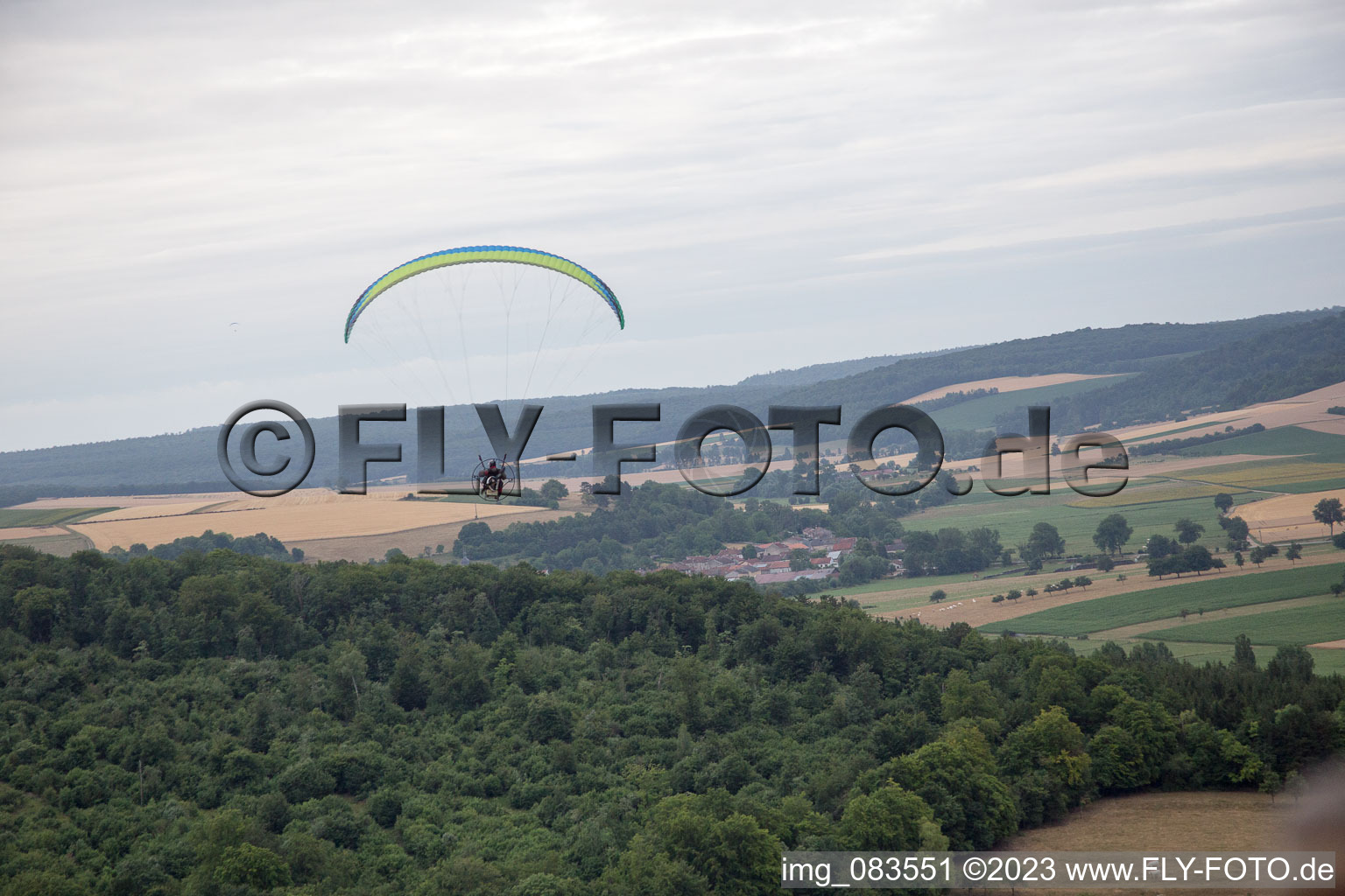 Aerial photograpy of Rigny-Saint-Martin in the state Meuse, France
