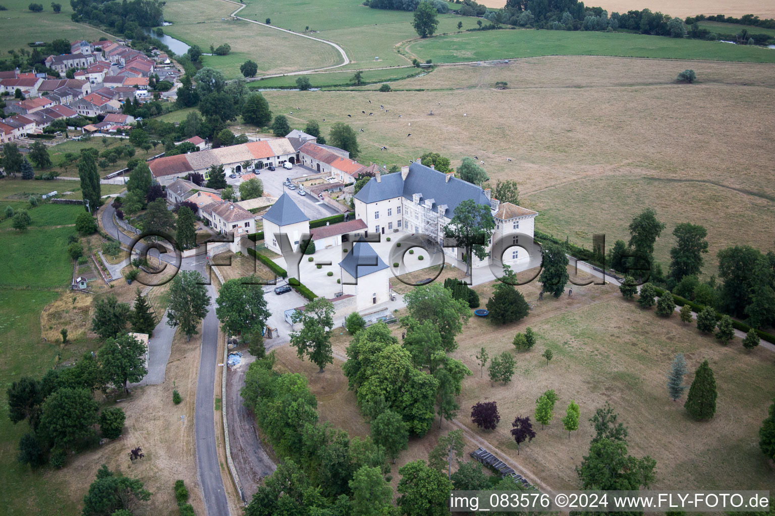 Taillancourt, Montbras in Montbras in the state Meuse, France seen from above