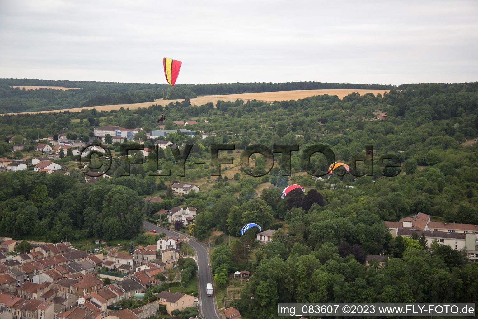 Vaucouleurs in the state Meuse, France from the drone perspective