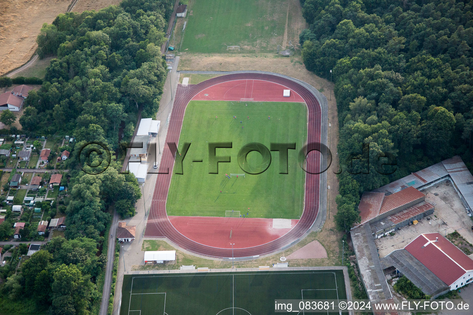 Bellheim in the state Rhineland-Palatinate, Germany out of the air