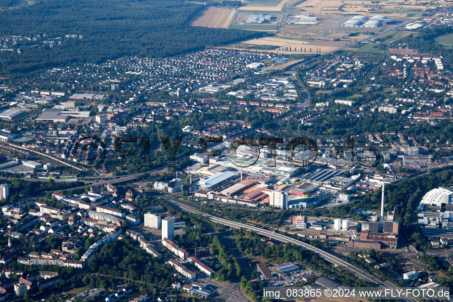 Green angle in the district Nordweststadt in Karlsruhe in the state Baden-Wuerttemberg, Germany