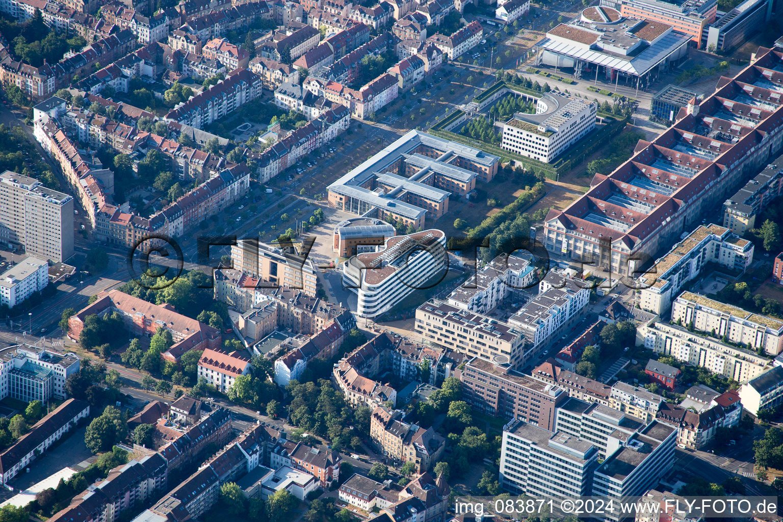 ZKM in the district Südweststadt in Karlsruhe in the state Baden-Wuerttemberg, Germany